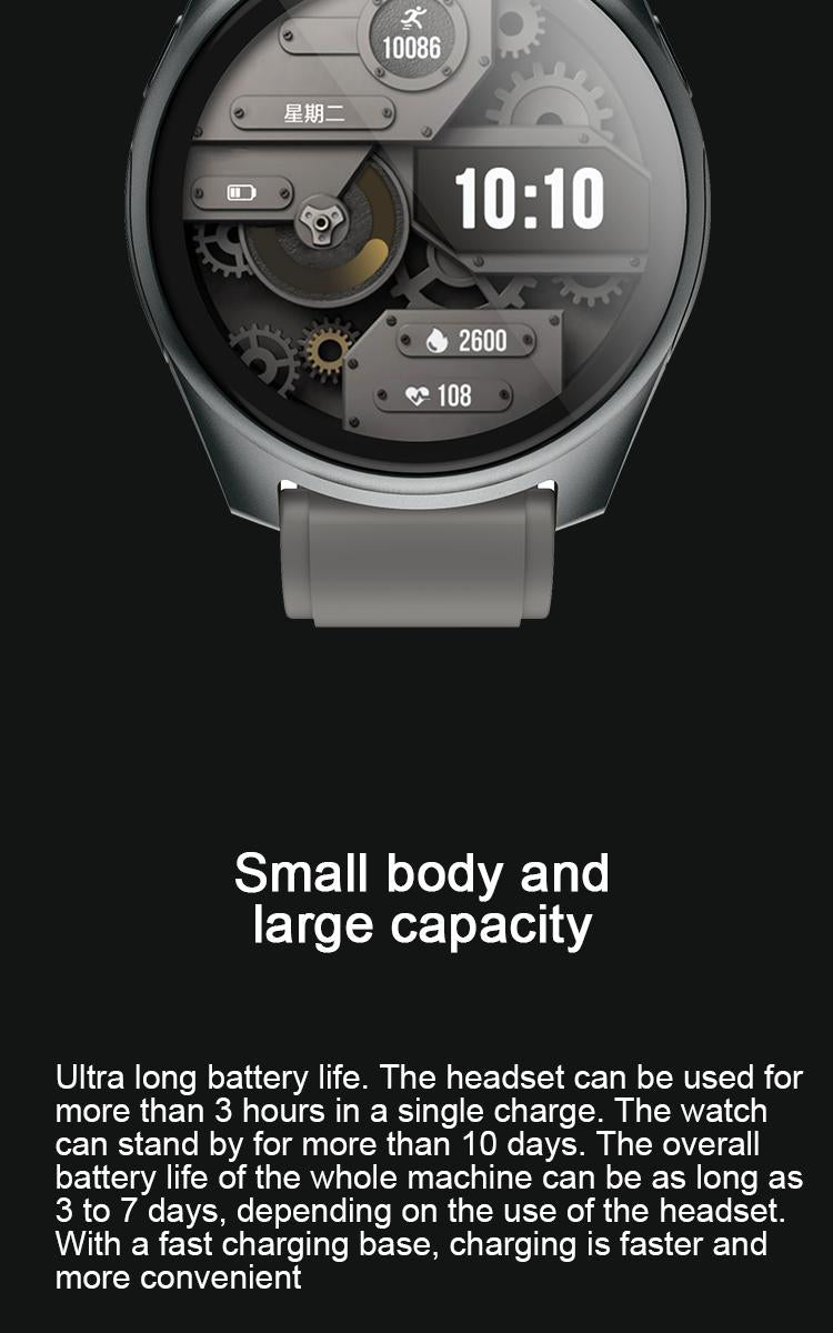 Wearbuds Watch X3 | 2-in-1 Smartwatch with Built-in Wireless Earbuds, AI Translator (100+ Languages), Health & Fitness Tracking