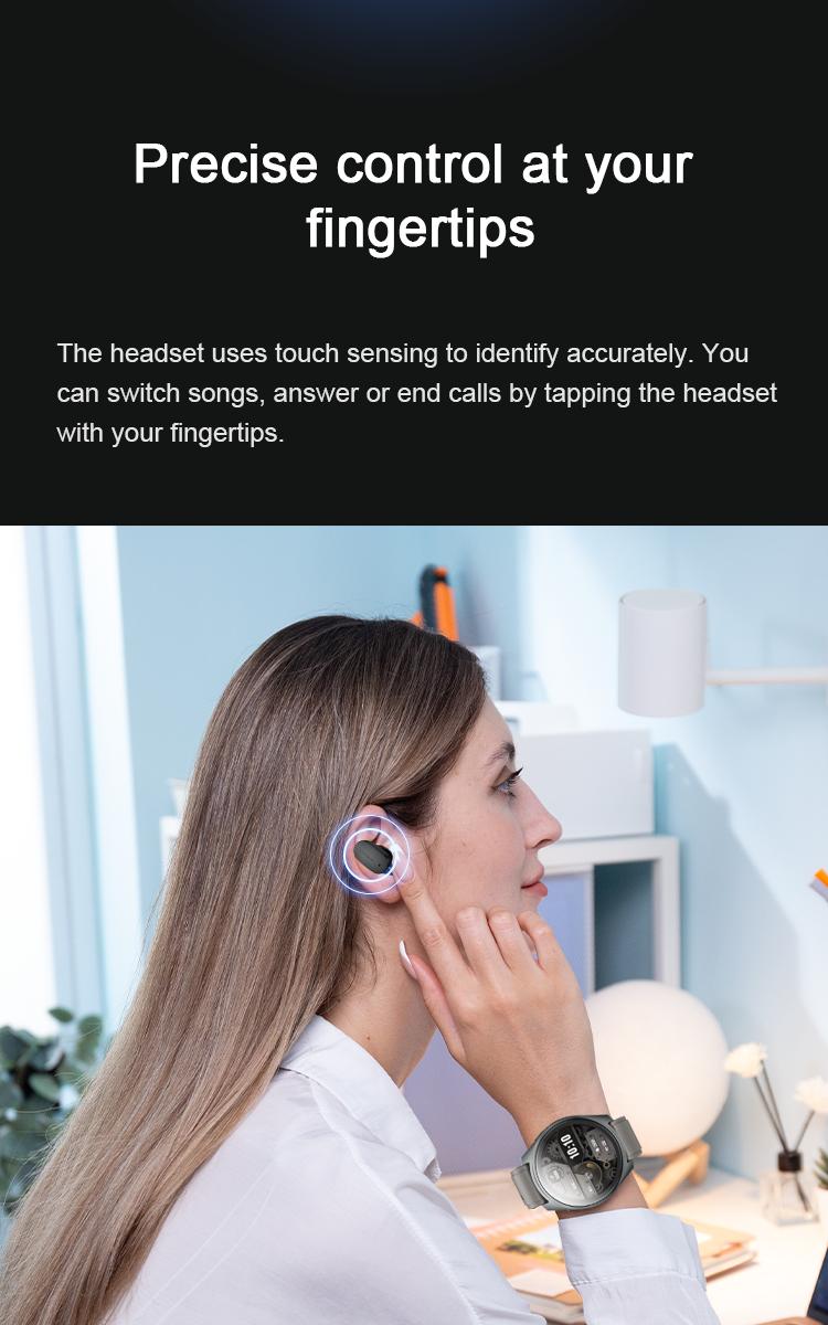 Wearbuds Watch X3 | 2-in-1 Smartwatch with Built-in Wireless Earbuds, AI Translator (100+ Languages), Health & Fitness Tracking