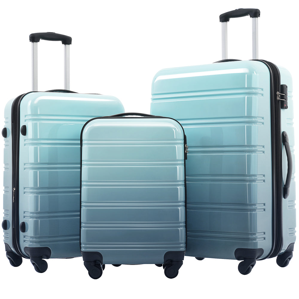 3 Piece Luggage Set Hardside Spinner Suitcase with TSA Lock 20" 24" 28" Available