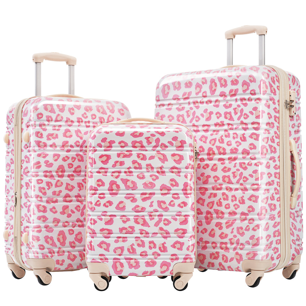 3 Piece Luggage Set Hardside Spinner Suitcase with TSA Lock 20" 24" 28" Available