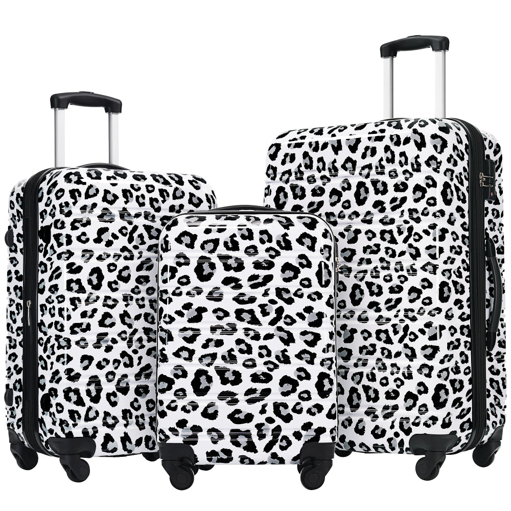 3 Piece Luggage Set Hardside Spinner Suitcase with TSA Lock 20" 24" 28" Available