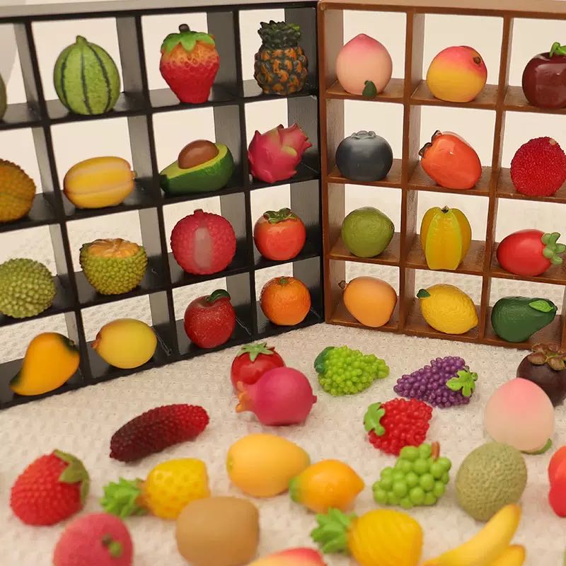 Fashion pop Miniatur Buah Tiruan Lucu - Dekorasi Rumah & Mainan Edukatif Anak  Hiasan buah dari resin Hiasan sayur dari resin DIY resin Mainan penghilang stres Syal