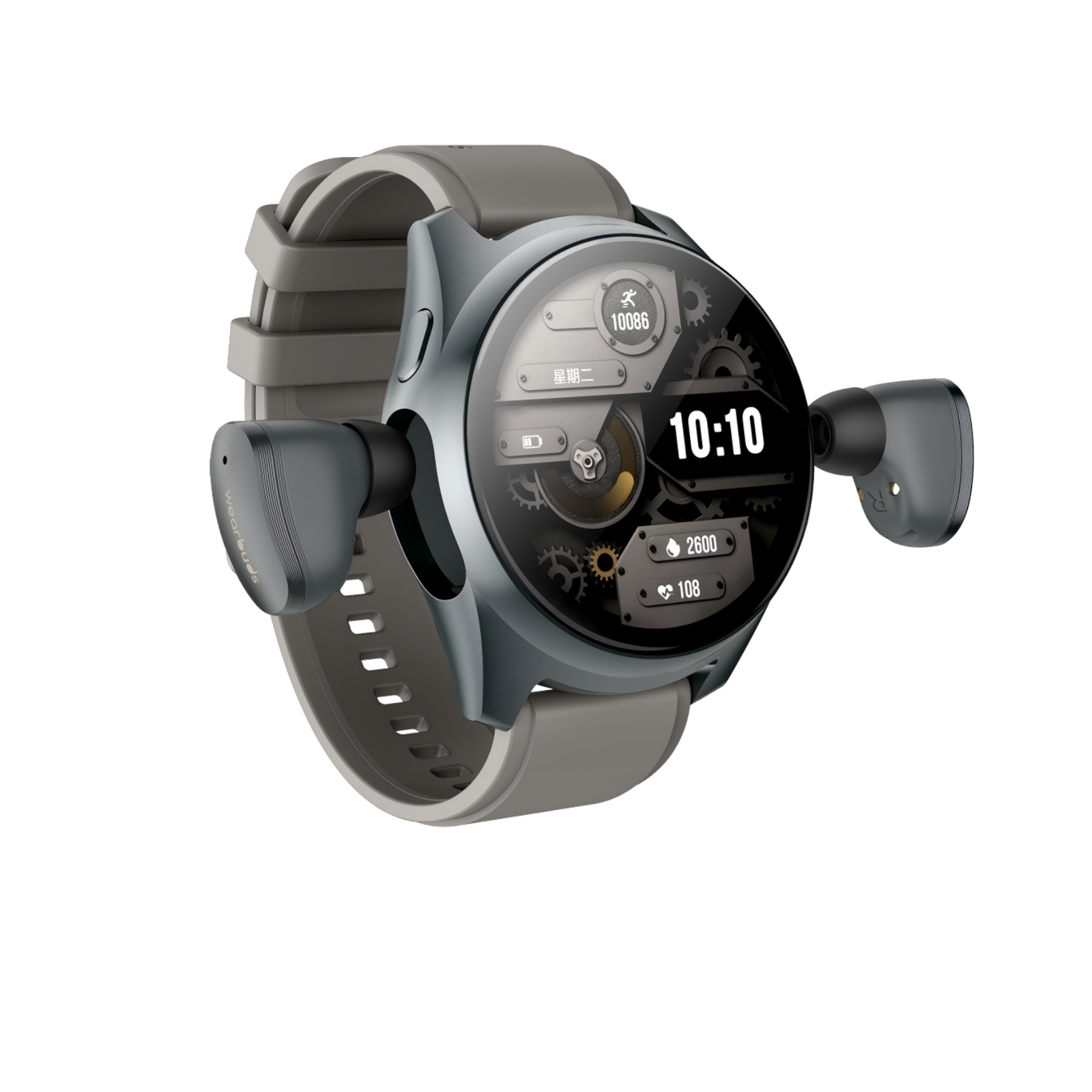 Wearbuds Watch X3 | 2-in-1 Smartwatch with Built-in Wireless Earbuds, AI Translator (100+ Languages), Health & Fitness Tracking