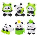 Micro Landscape Kreatif Lucu Panda Bambu Boneka Taman DIY Gantungan Kunci Dekorasi Aksesori Meja Hiasan Kecil untuk Dekorasi Rumah