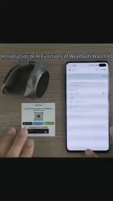 Wearbuds Watch X3 | 2-in-1 Smartwatch with Built-in Wireless Earbuds, AI Translator (100+ Languages), Health & Fitness Tracking