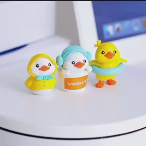 Boneka Pajangan Bebek Lucu Mini Dekorasi Meja Mobil Kamar Cute Duck Figurine Desain Menggemaskan Cocok Untuk Hiasan Di Rumah Dan Mobil